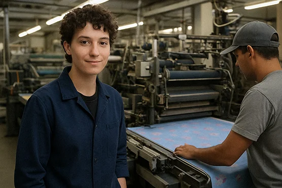 Chef / Cheffe de ligne chromo en industrie textile