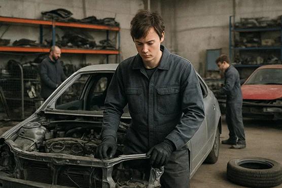 Démonteur / Démonteuse de véhicules hors d'usage