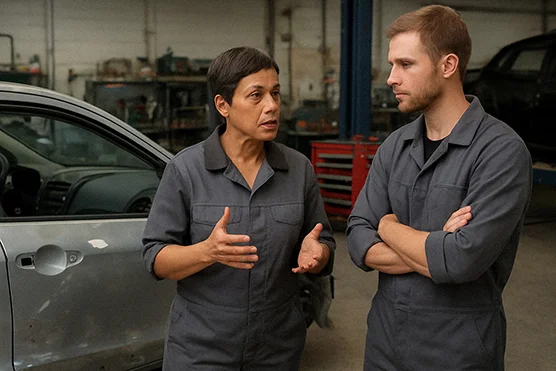 Tôlier / Tôlière en carrosserie automobile