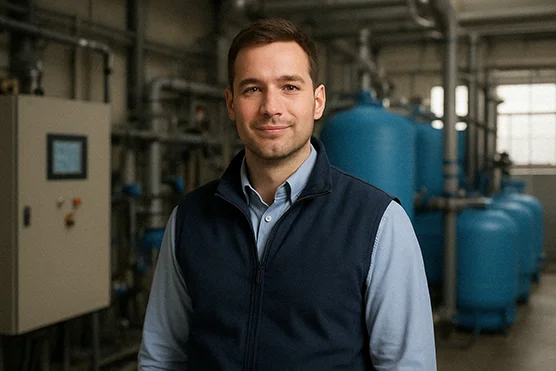 Responsable d'usine de production d'eau potable