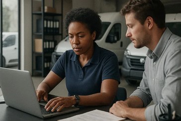 Responsable d'agence de location de matériel de transport