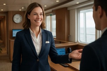 Hôte / Hôtesse d'accueil et d'animation de croisière