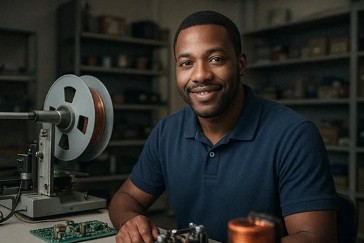 Bobinier / Bobinière en matériels électroniques